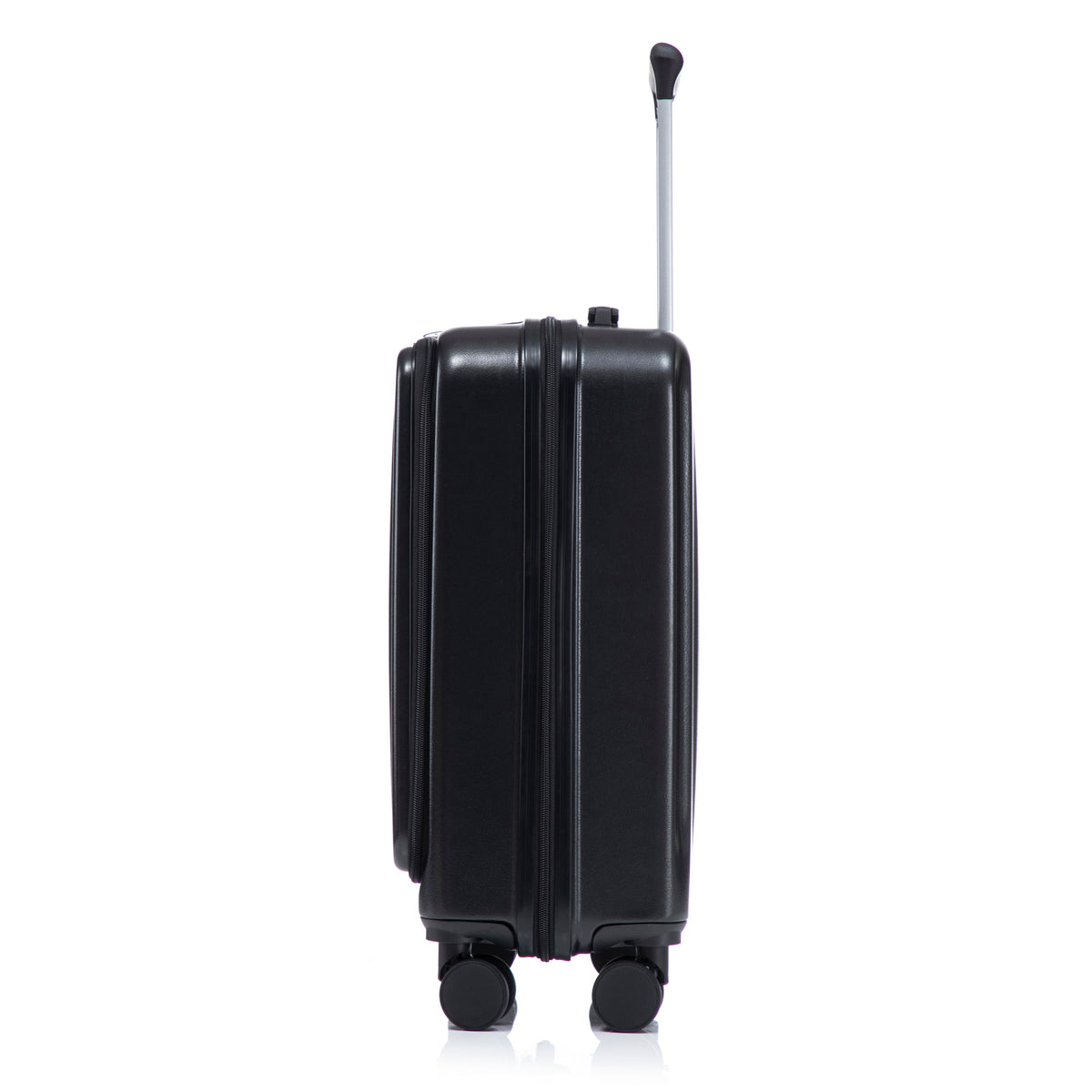 Luggage set HouseOfZazla black ABS spinner suitcases 14' & 20' with cosmetic case on Tampa Home & Garden Store