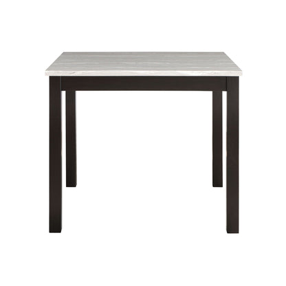 Bar table from HouseOfZazla with espresso legs and white marble-look top on Tampa Home & Garden Store