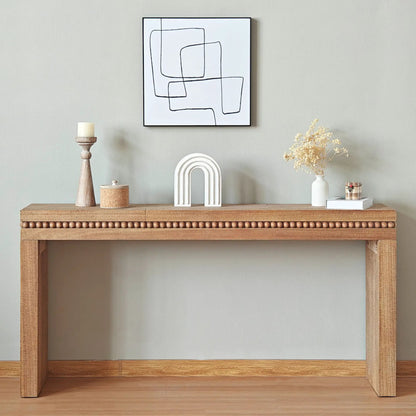 Modern Rustic Wood Coffee Table with Floating Top