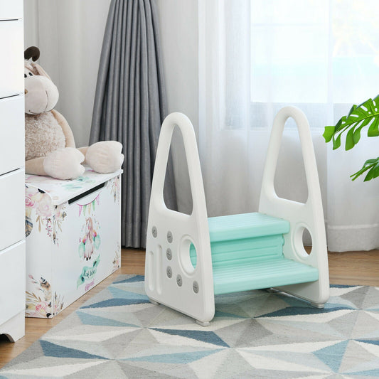 Kids Step Stool Learning Helper with Armrest for Kitchen Toilet Potty Training - Tampa Home & Garden Store