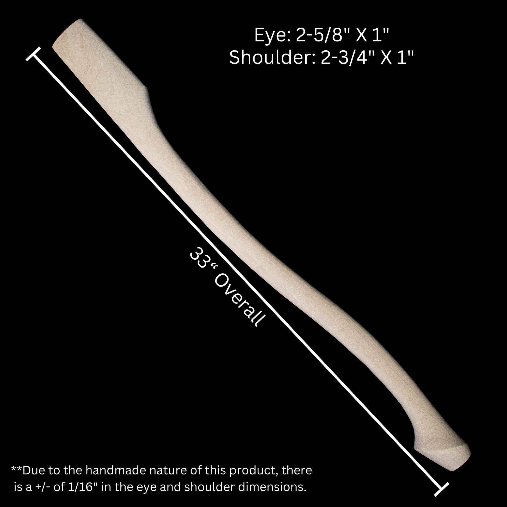 Whiskey River Premium Heritage 32C axe handle natural wood, 32in length Whiskey River Art and Trading on Tampa Home & Garden Store