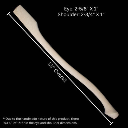 Whiskey River Premium Heritage 32C axe handle natural wood, 32in length Whiskey River Art and Trading on Tampa Home & Garden Store