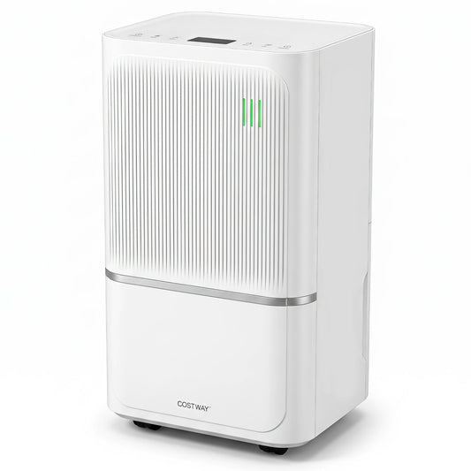 32-pint dehumidifier by Costway with drain hose and smart control, vertical vent, on Tampa Home & Garden Store