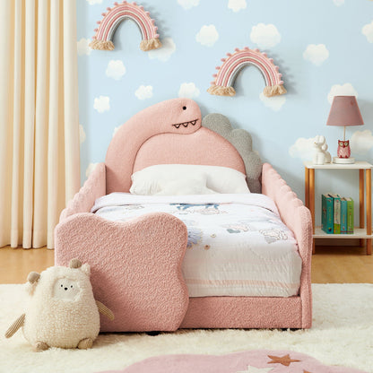Toddler Dinosaur Bed and Safety Guardrail