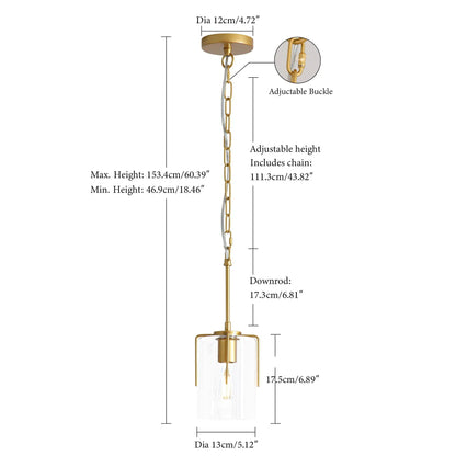 Adjustable Pendant Lighting with Wood Grain