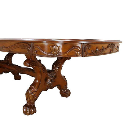 Dresden Expandable Dining Table with Curved Top