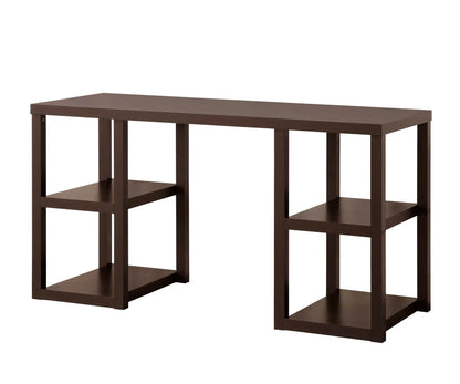 Mahogany Desk with Four Storage Shelves System