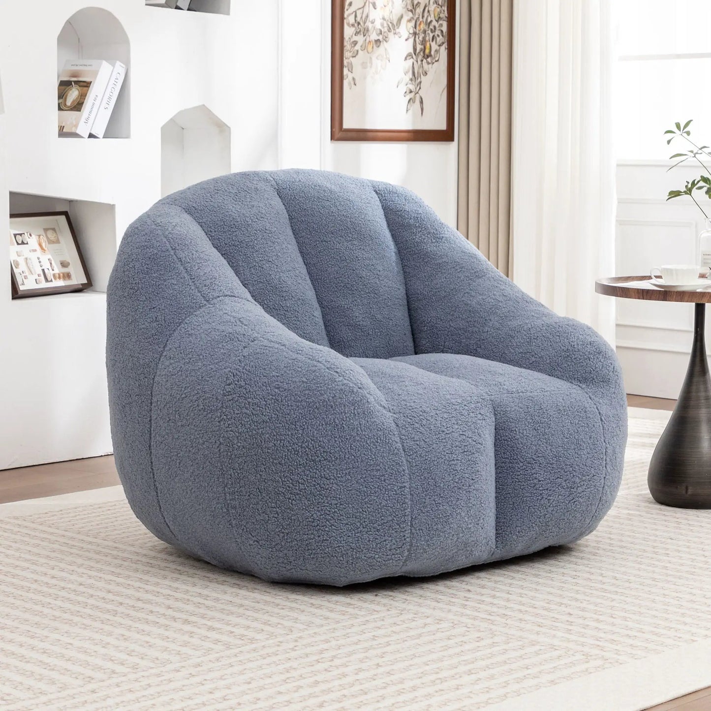 Comfy Bean Bag Chair with Memory Foam Filler