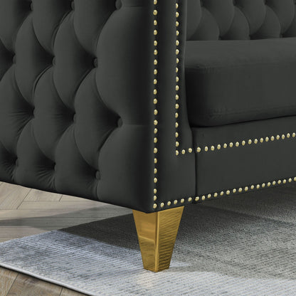 Upholstered Chesterfield Sofa for Living Room