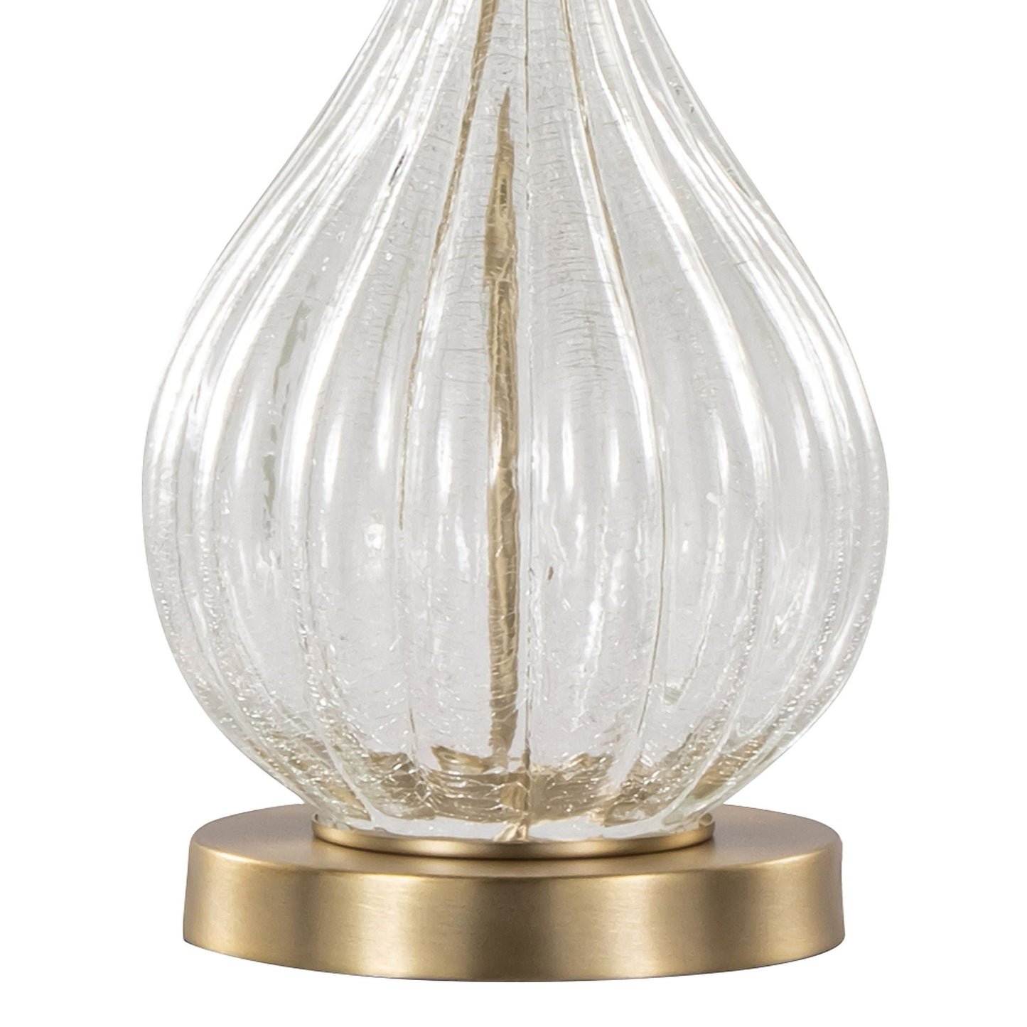 Jenny contemporary table lamp set of 2 with ribbed glass shade and gold base on Tampa Home & Garden Store