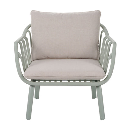 Huron Outdoor Resin Club Chair Set of Two