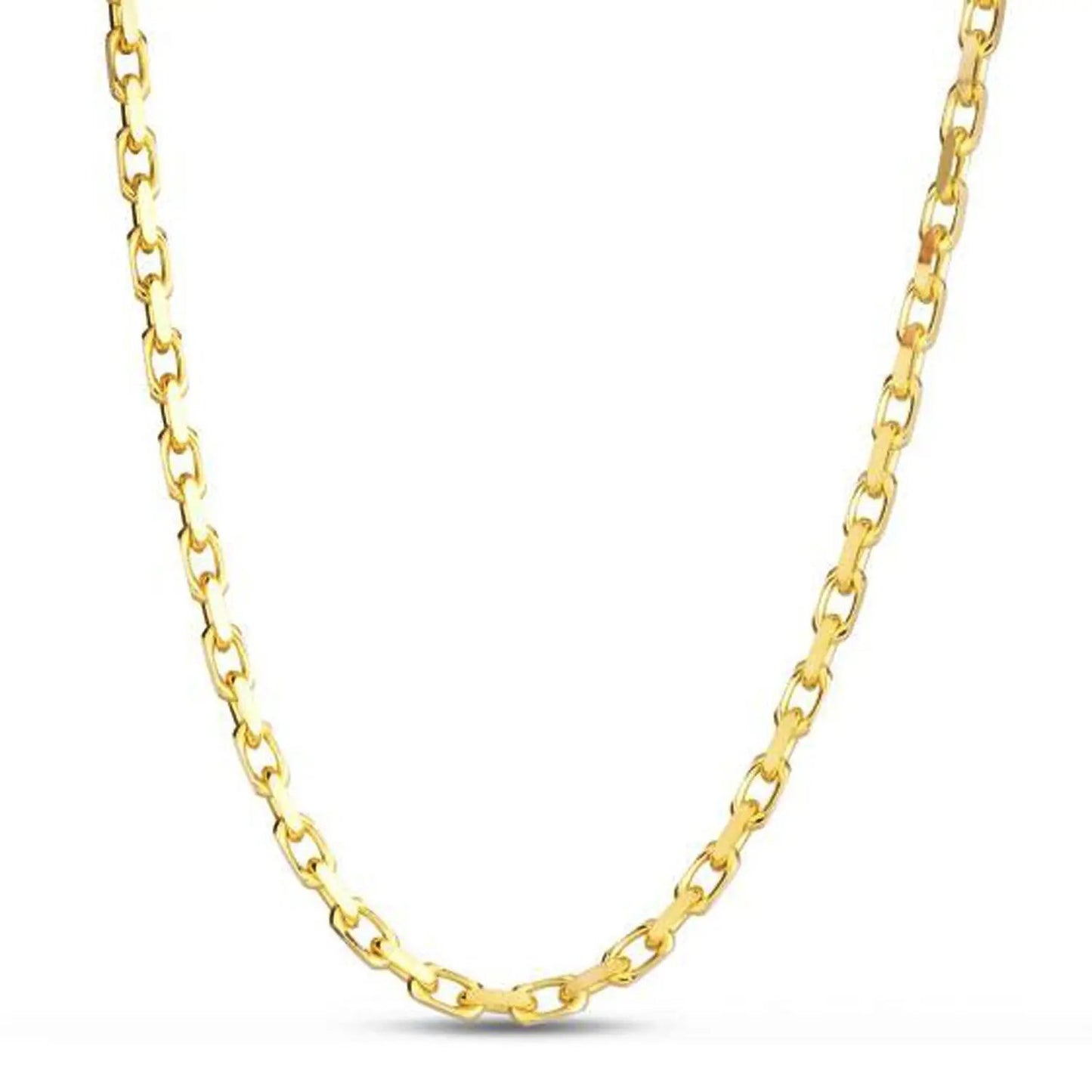 14k yellow gold French cable link chain necklace 3.60 mm by Bids.com on Tampa Home & Garden Store