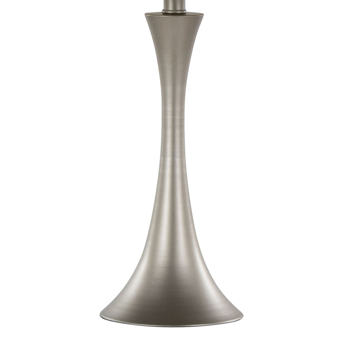 Lenuxe contemporary table lamp set of 2 in brushed nickel finish on Tampa Home & Garden Store