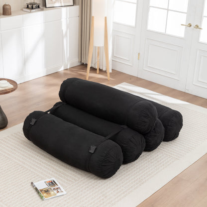 Adjustable Corduroy Convertible Floor Sofa