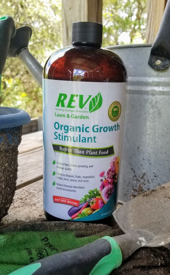 Nutriente líquido orgánico para plantas REV, botella de 32 oz