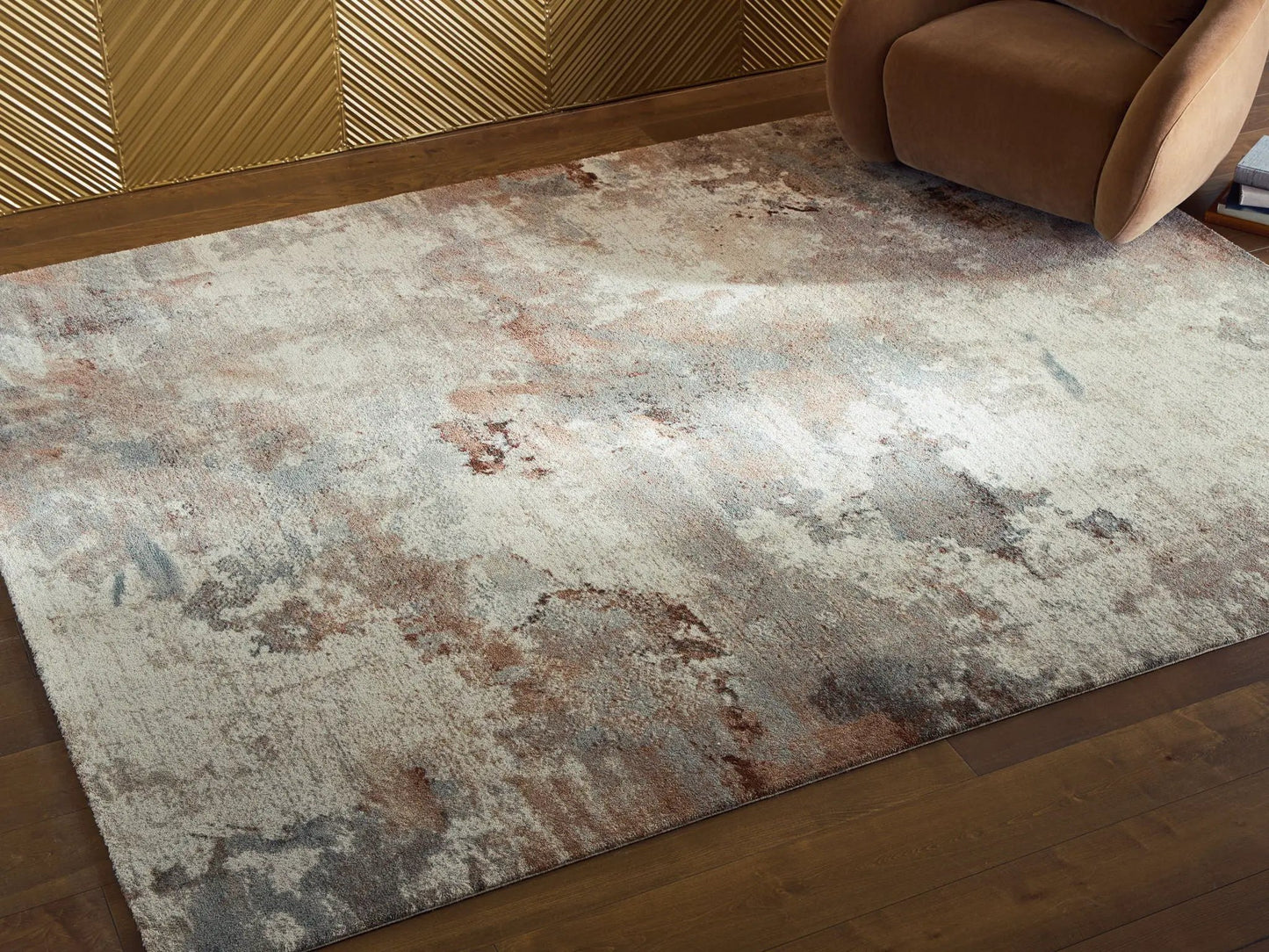 Jadenburg rug beige brown gray with abstract pattern by Unique Piece Furniture on Tampa Home & Garden Store