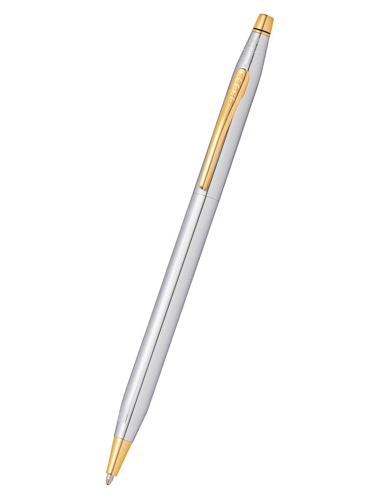 A.T. Cross Classic Century Medalist ballpoint pen silver body with gold clip on Tampa Home & Garden Store