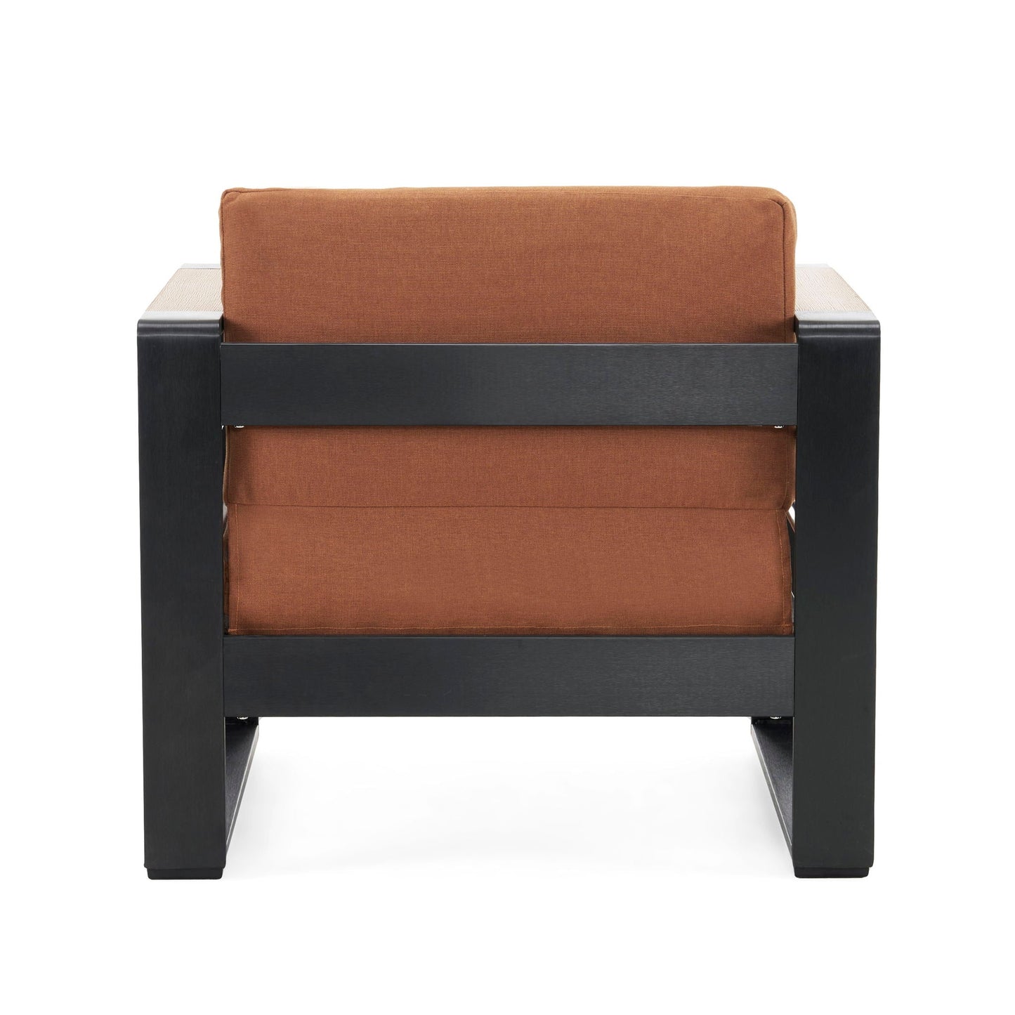 Giovanna Club Chair Set with aluminum frame in brown outdoor fabric, HouseOfZazla on Tampa Home & Garden Store