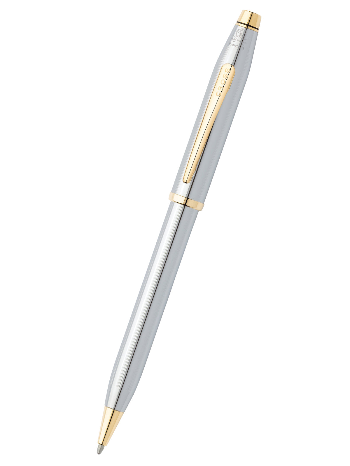 A.T. Cross Century II Medalist ballpoint pen in silver with gold-tone clip and tip on Tampa Home & Garden Store