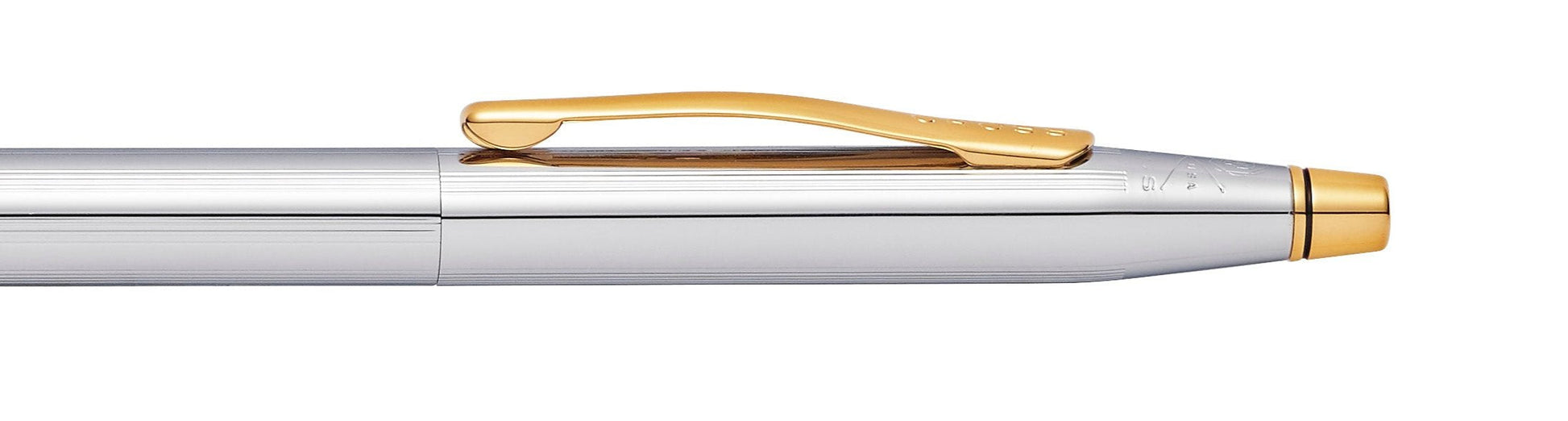 Cross Classic Century Medalist pen with silver body and gold clip and end cap on Tampa Home & Garden Store