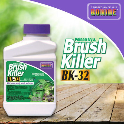 Bonide Brush Killer BK-32 concentrate herbicide bottle purple cap Rivendell Distribution on Tampa Home & Garden Store