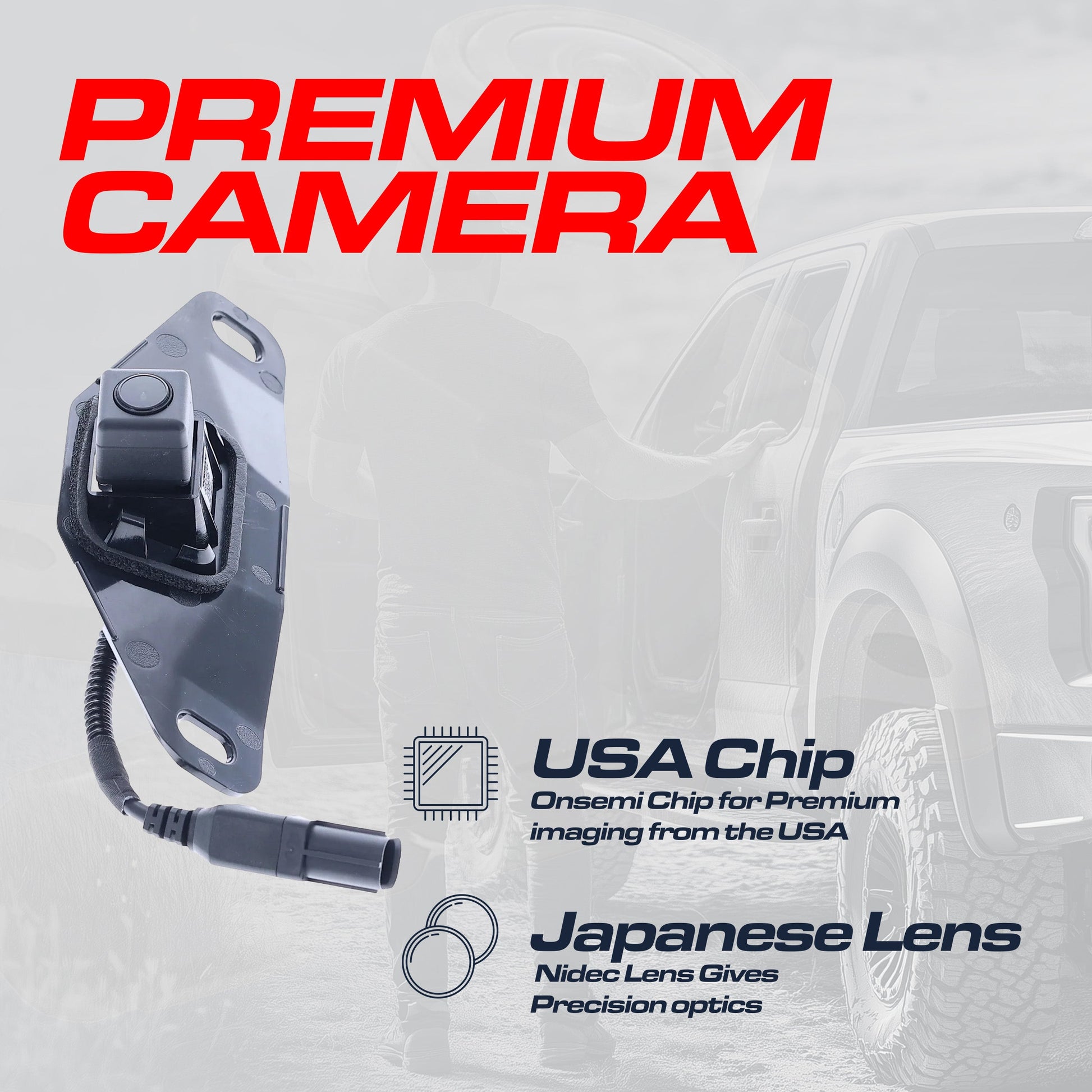 Backup camera for Toyota Sequoia 2008-2013, OEM replacement by Master Tailgaters, black housing on Tampa Home & Garden Store