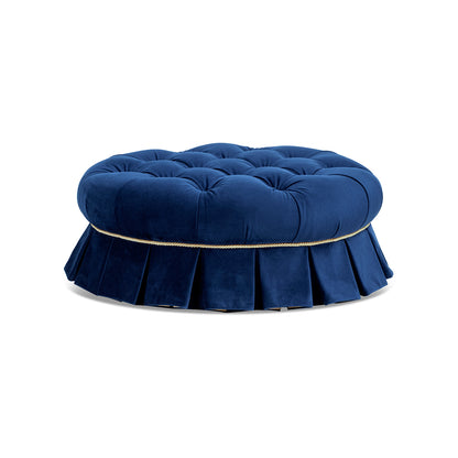 Roquefort 24.5-inch Dog Sofa Bed Medium in blue velvet, tufted cushion on Tampa Home & Garden Store