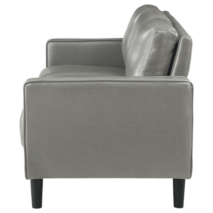 Farallone Contemporary Track Arm Plush Sofa