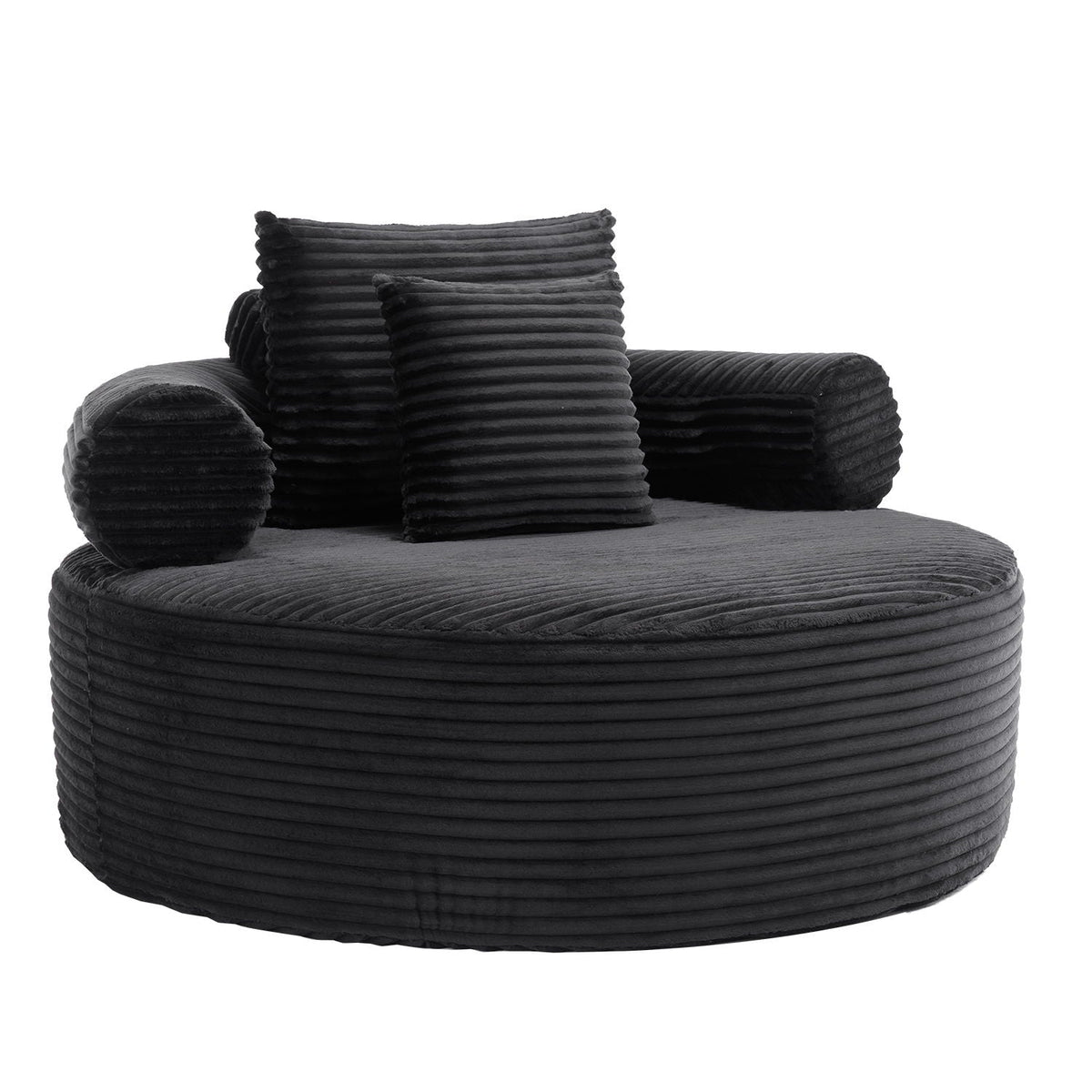 Round Sofa Bed and Pillows for the Living Room