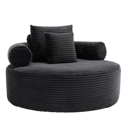 Round Sofa Bed and Pillows for the Living Room