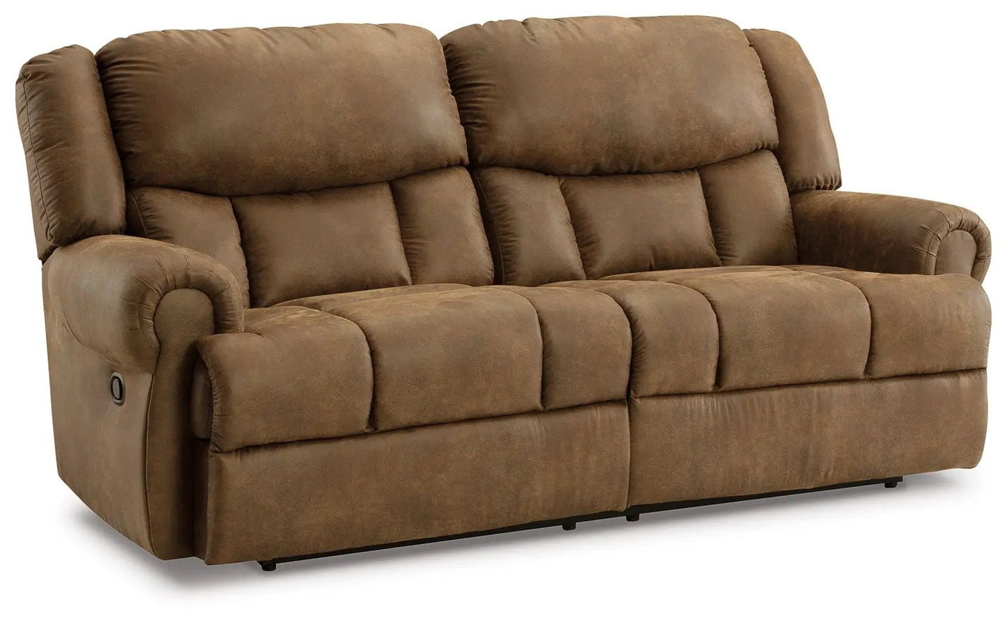 Boothbay 2-Seat Reclining Sofa brown leather-look upholstery by Unique Piece Furniture on Tampa Home & Garden Store