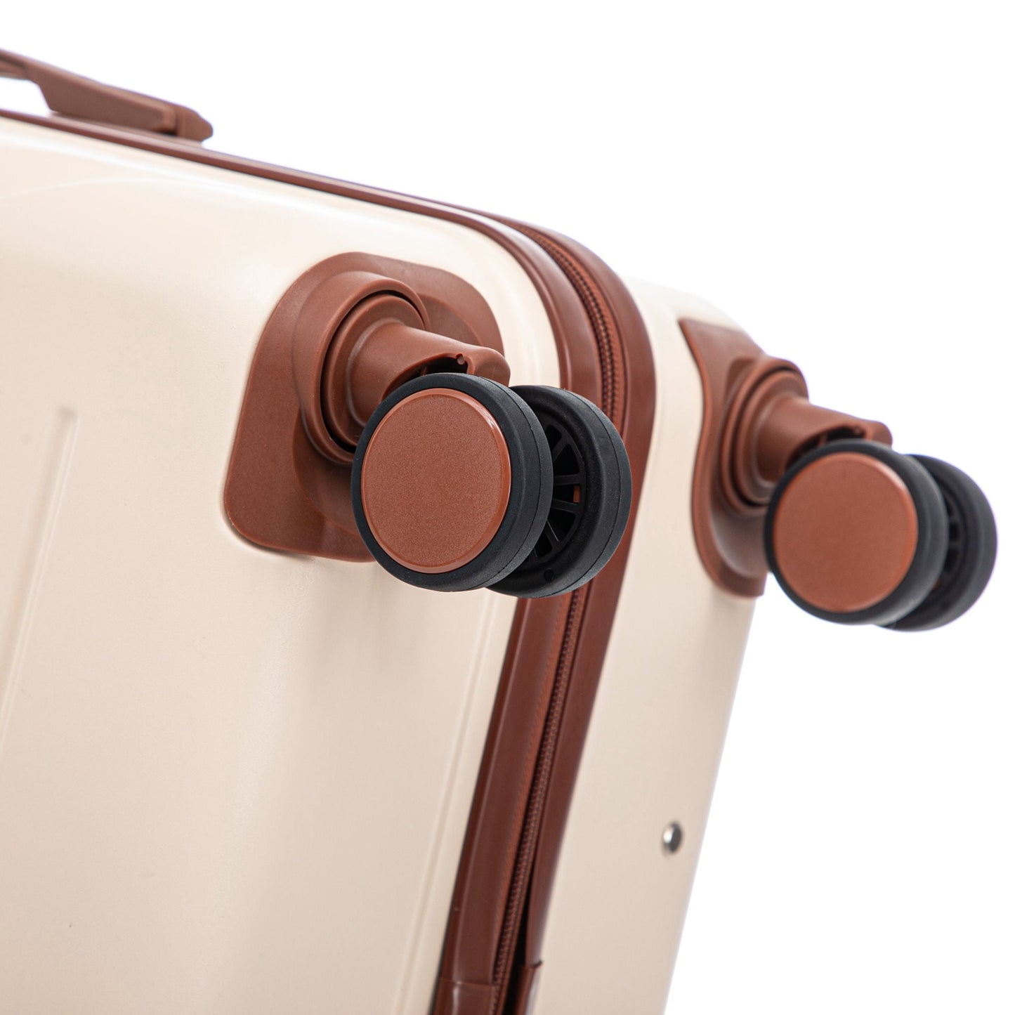 3-piece spinner luggage set 20/24/28 with combination lock by HouseOfZazla in tan on Tampa Home & Garden Store