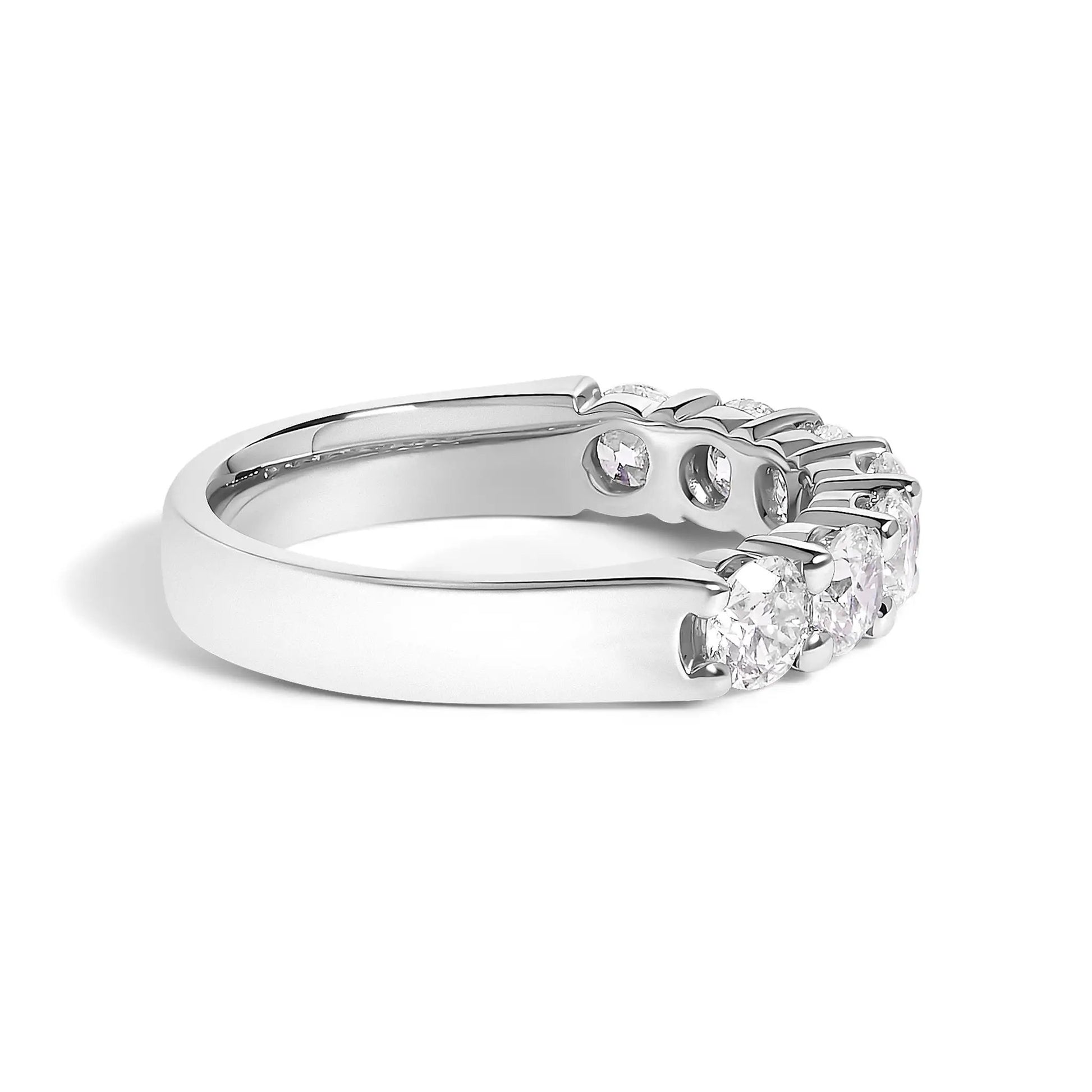 Diamond band ring 14K white gold with 7 stones on Tampa Home & Garden Store