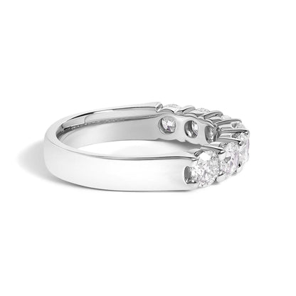 Diamond band ring 14K white gold with 7 stones on Tampa Home & Garden Store