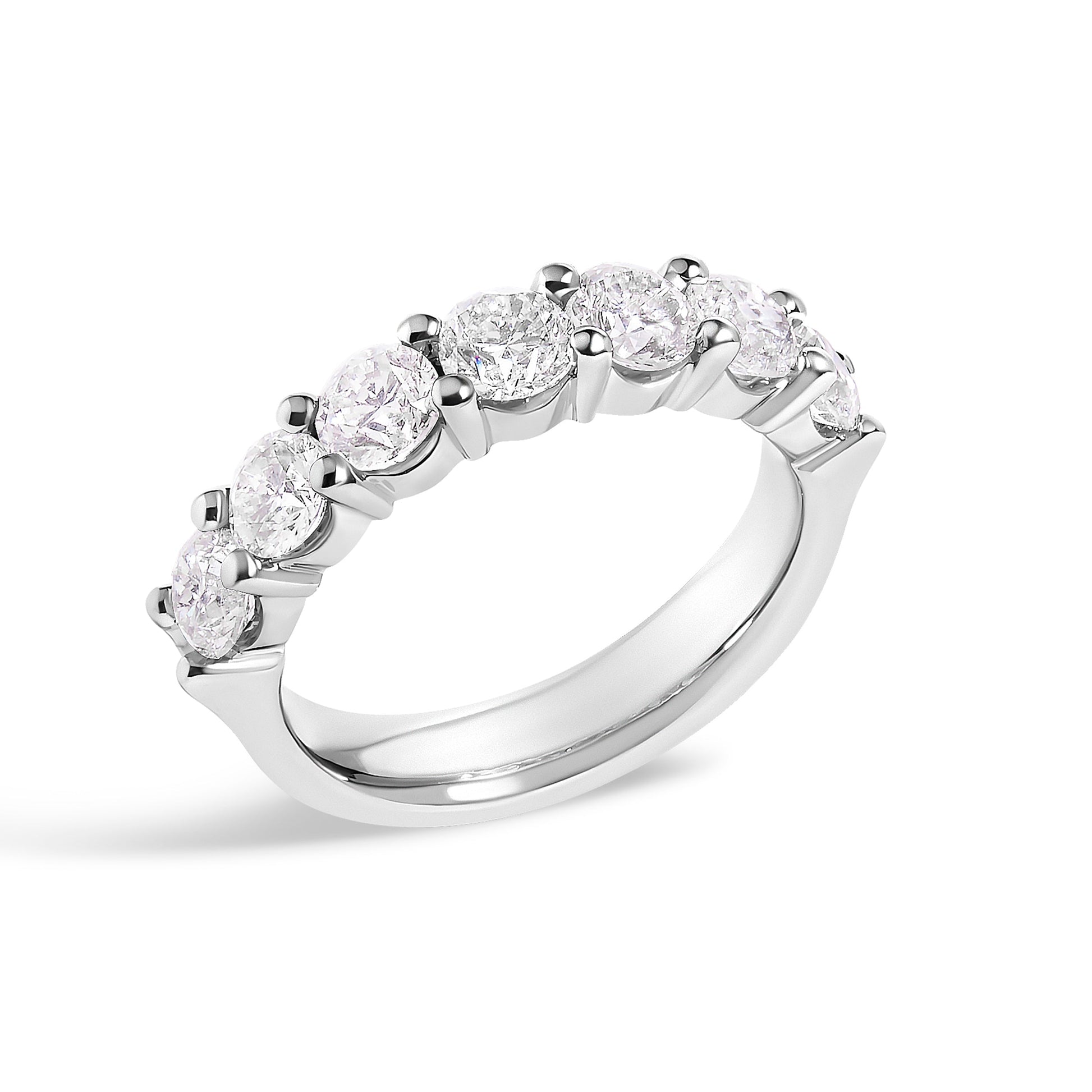 14K white gold 2.0 Cttw 7-stone diamond band ring by Bids.com on Tampa Home & Garden Store
