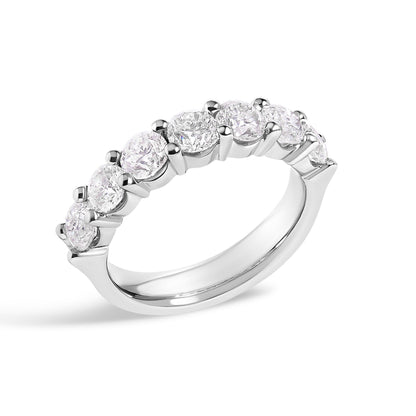 14K white gold 2.0 Cttw 7-stone diamond band ring by Bids.com on Tampa Home & Garden Store