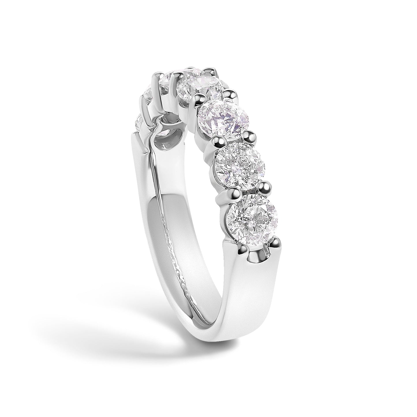 7-stone diamond band ring in 14K white gold, 2.0 cttw, by Bids.com on Tampa Home & Garden Store