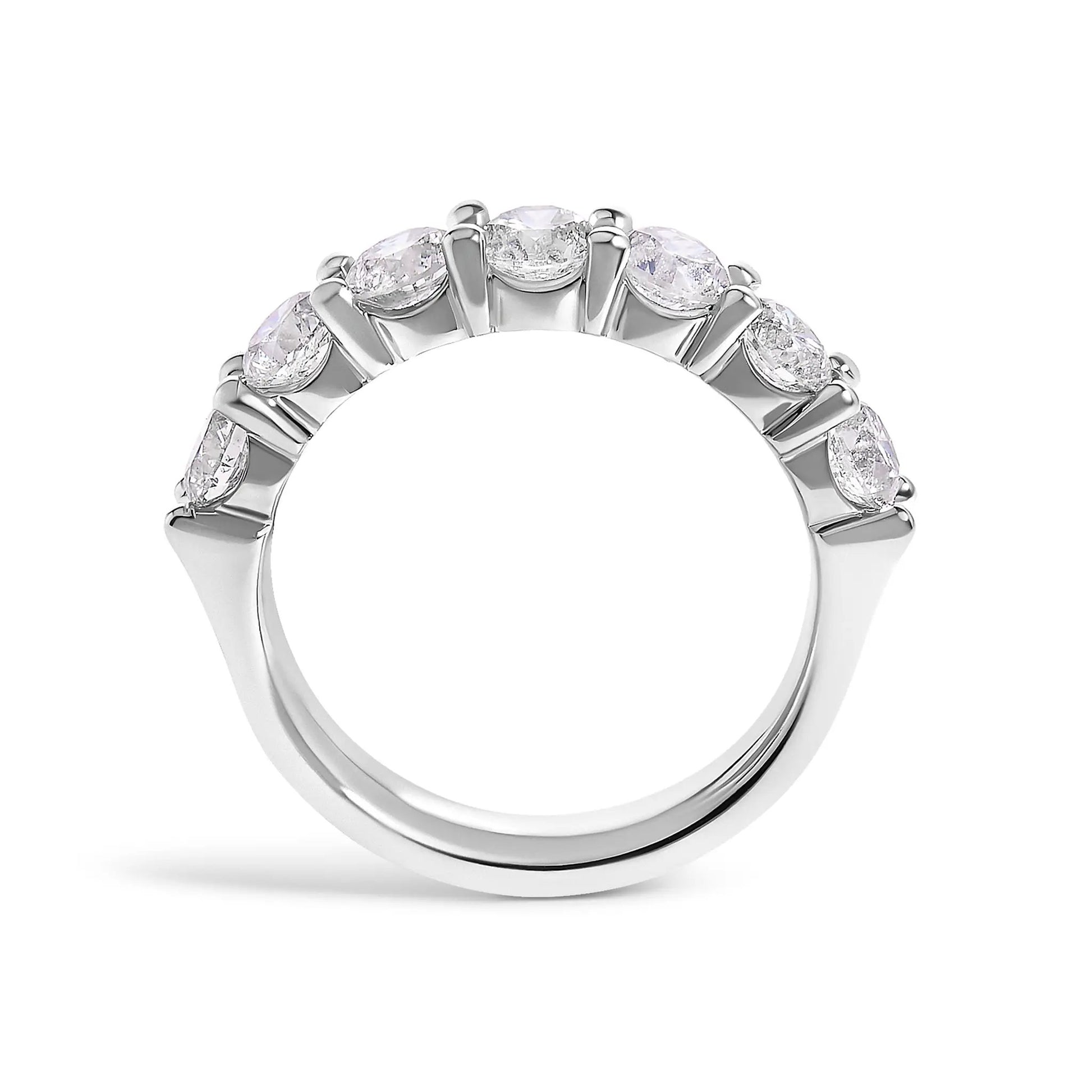 14K white gold 2.0 Cttw diamond seven-stone band ring by Bids.com on Tampa Home & Garden Store