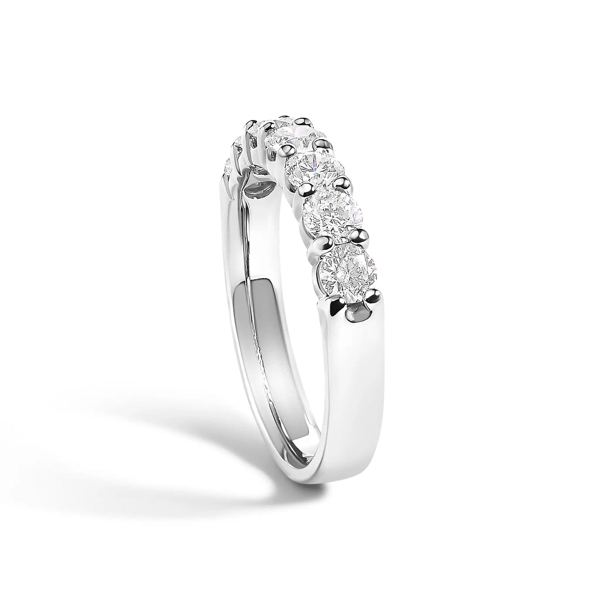 Ring 14K white gold 1.0 Cttw diamond seven-stone band by Bids.com on Tampa Home & Garden Store