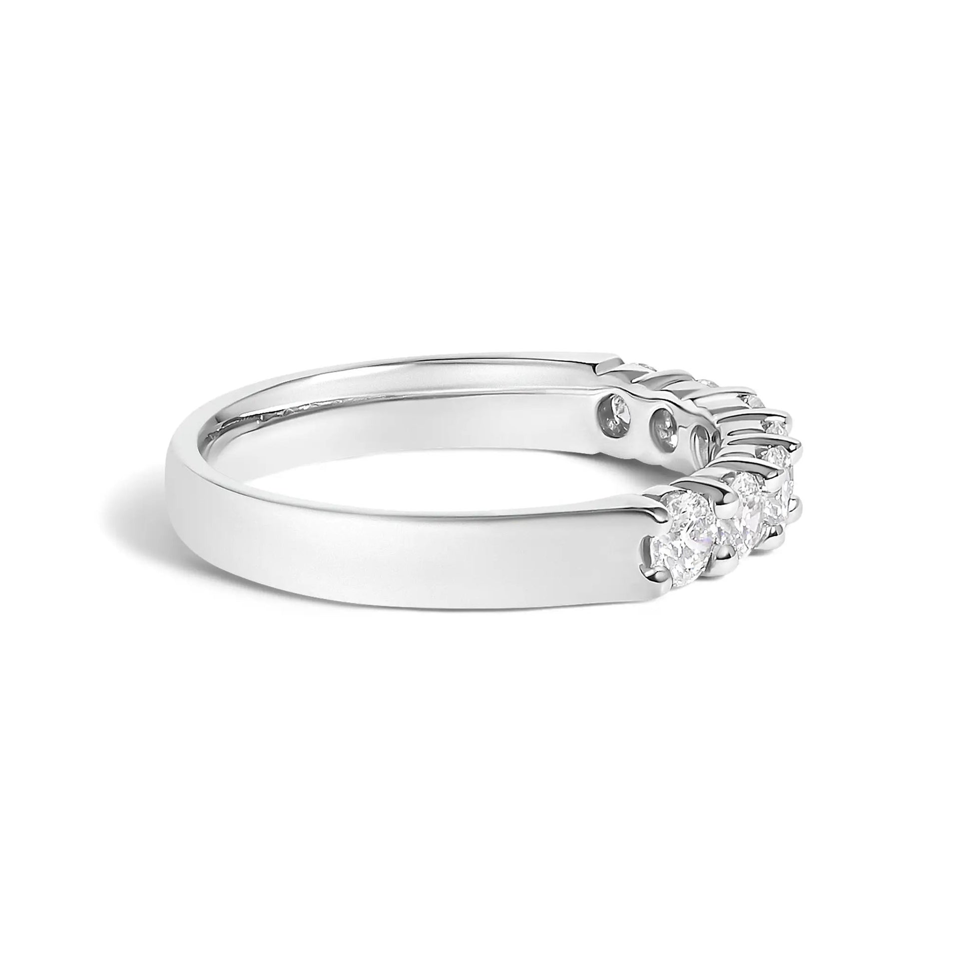 14K white gold 7-stone diamond band ring, 3/4 cttw, by Bids.com on Tampa Home & Garden Store