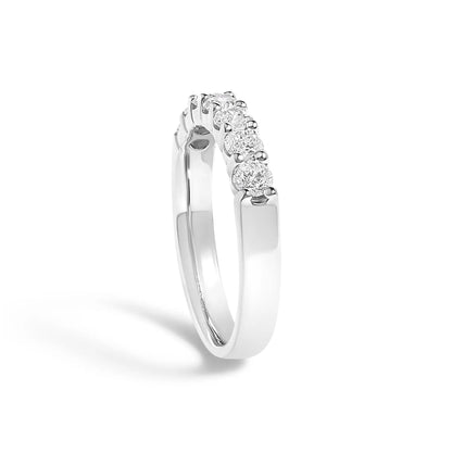 14K white gold 7-stone diamond band ring, 3/4 cttw, Bids.com on Tampa Home & Garden Store