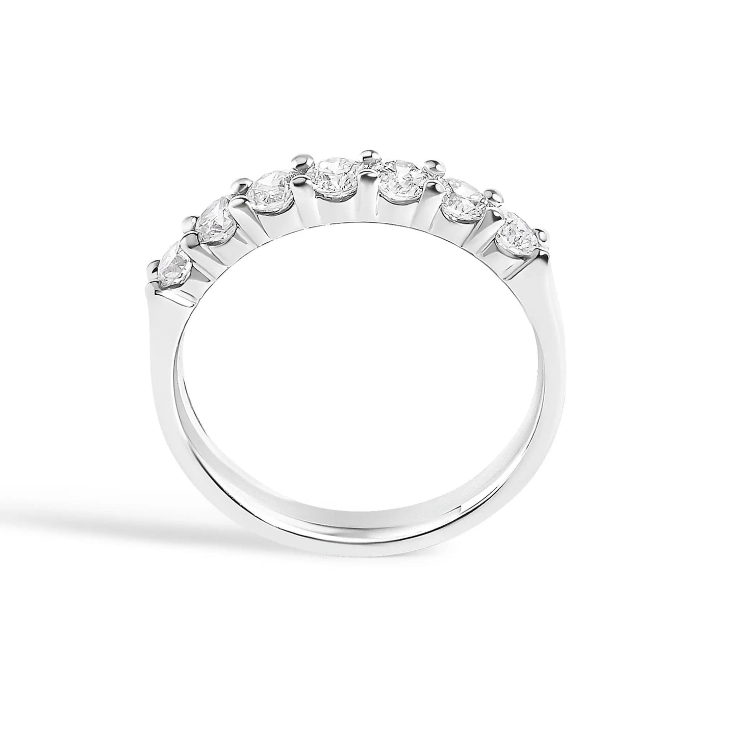 14K white gold 7-stone diamond band ring 0.75 cttw Bids.com on Tampa Home & Garden Store