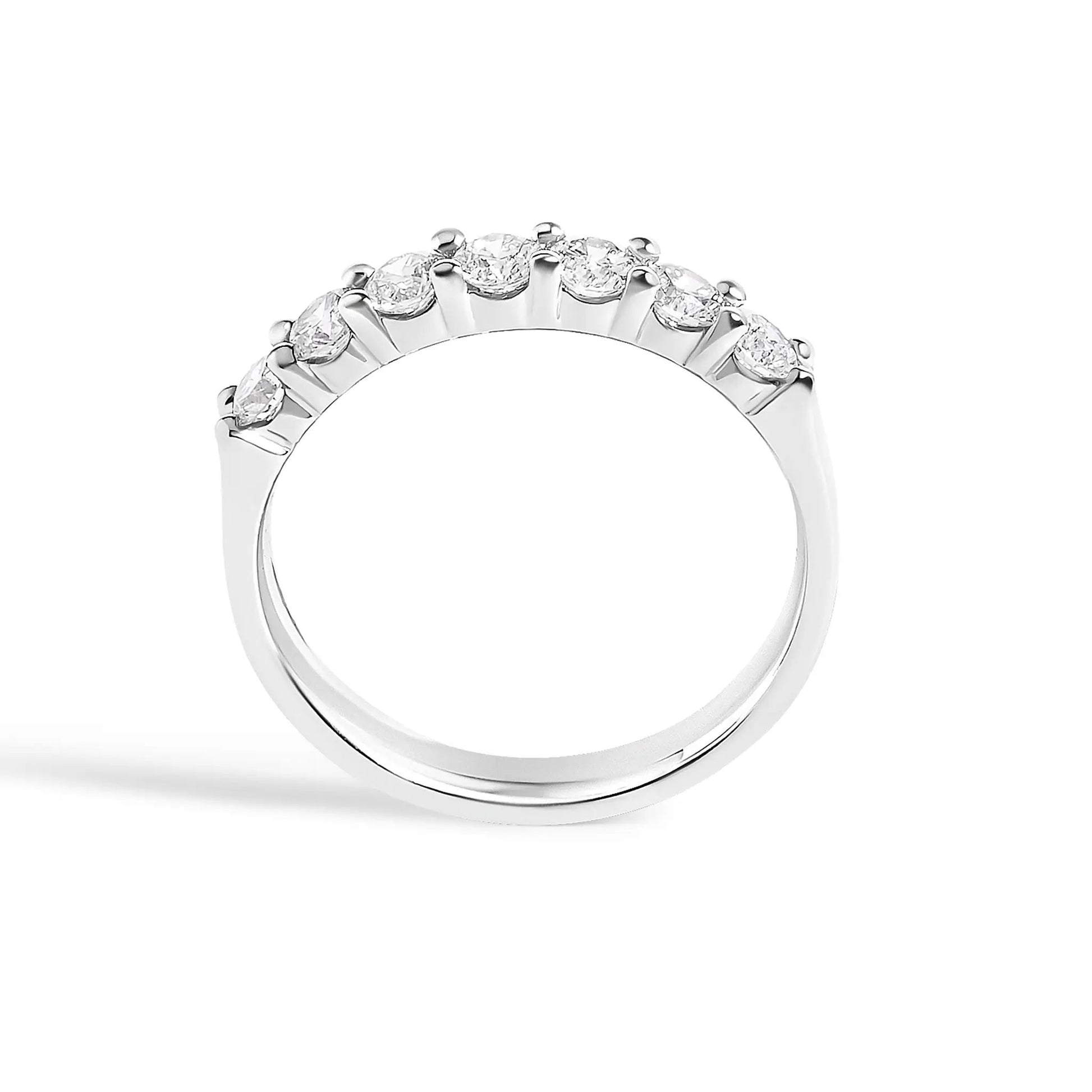 14K white gold 7-stone diamond band ring 0.75 cttw Bids.com on Tampa Home & Garden Store