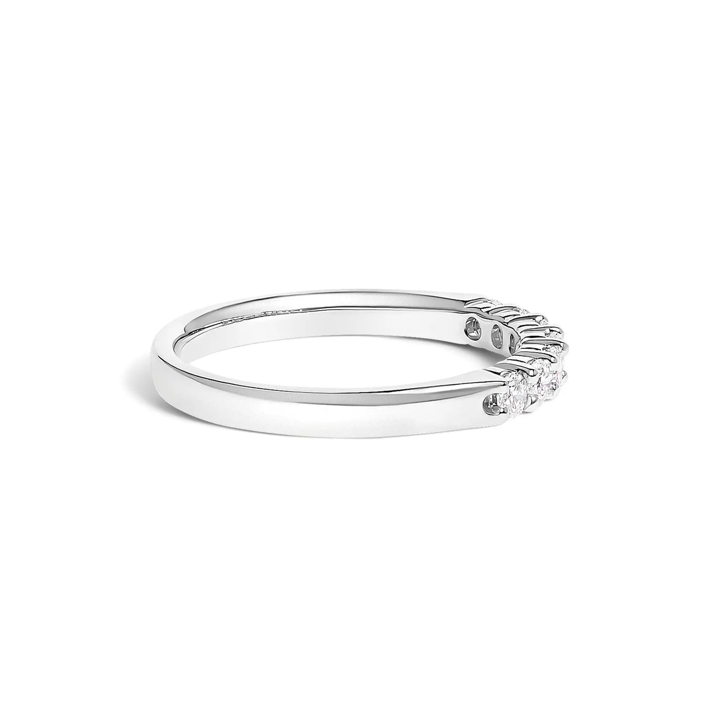 14K white gold 1/3 Cttw 7-stone diamond band ring on Tampa Home & Garden Store