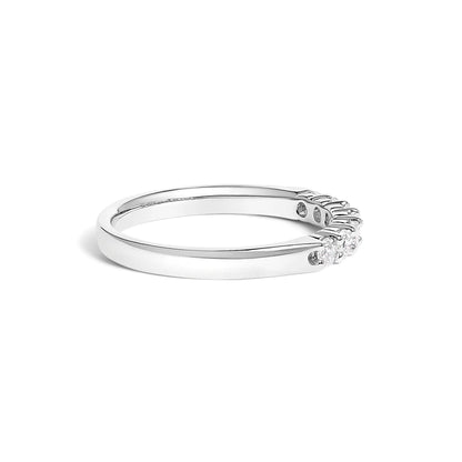 14K white gold 1/3 Cttw 7-stone diamond band ring on Tampa Home & Garden Store