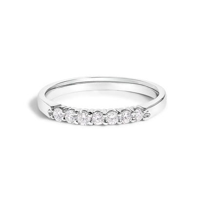 14K white gold 7-stone diamond band ring 1/4cttw Bids.com on Tampa Home & Garden Store