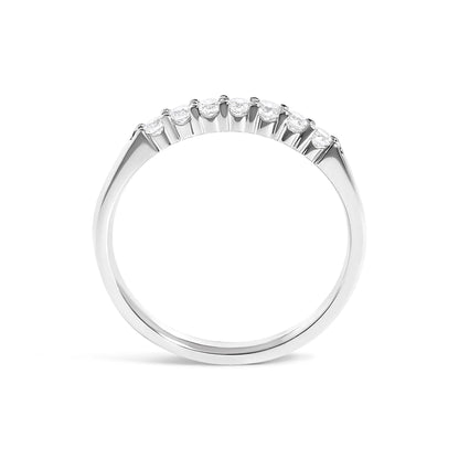 7-stone diamond band ring in 14K white gold, 1/4 ct tw, by Bids.com on Tampa Home & Garden Store