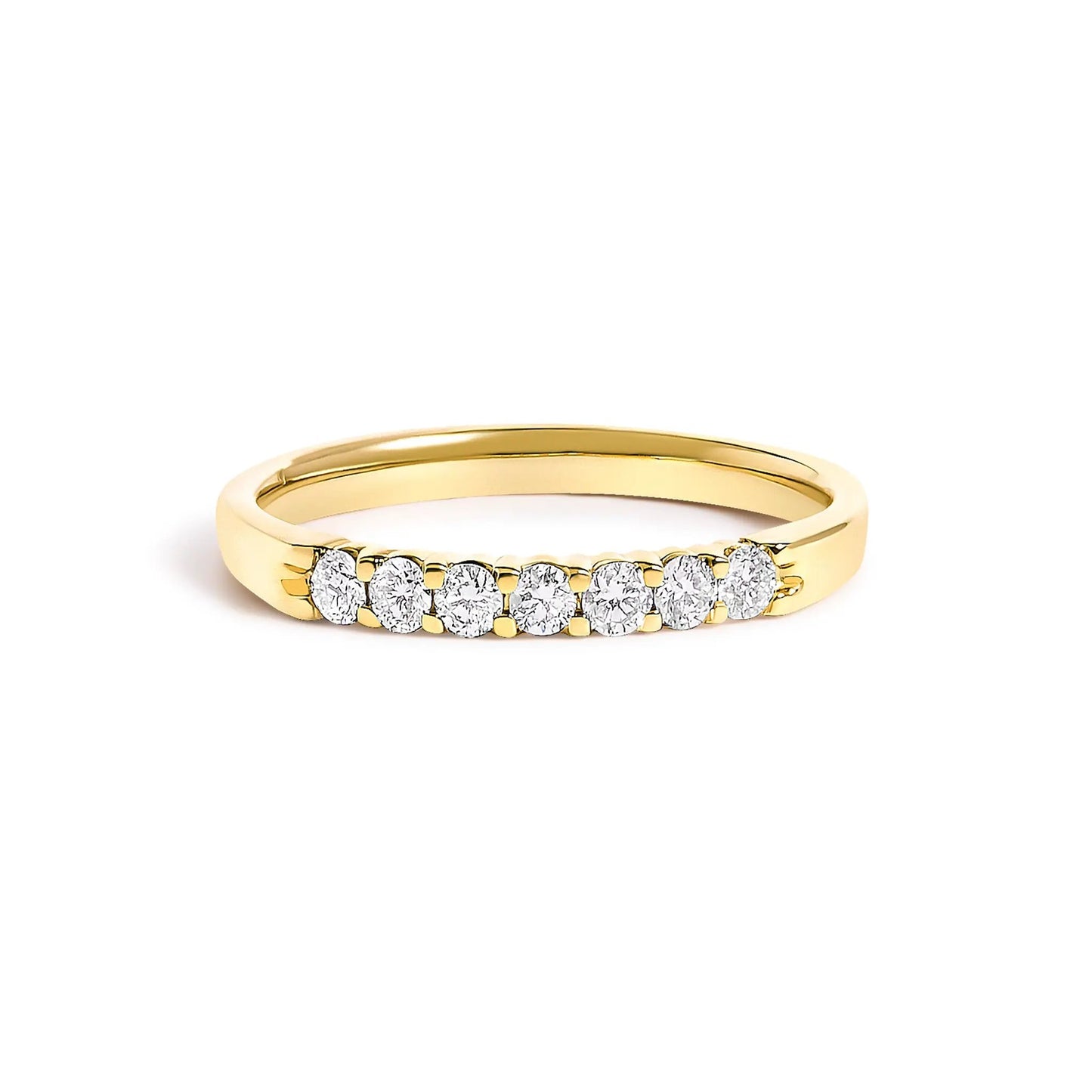 Ring 14K yellow gold seven-stone diamond band by Bids.com on Tampa Home & Garden Store