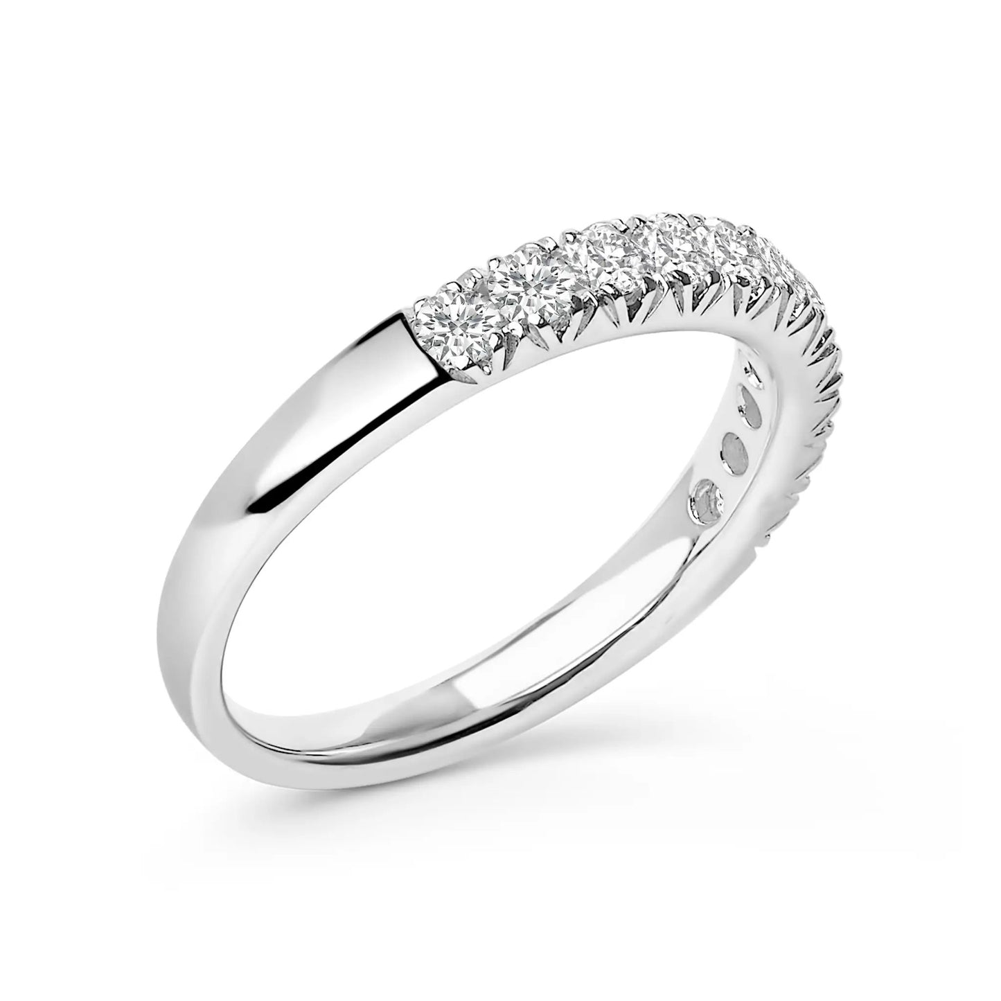 14K white gold 11-stone classic band with 1/2 cttw round diamonds by Bids.com on Tampa Home & Garden Store