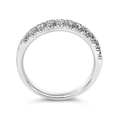 Ring 14K white gold 1/2 Cttw 11-stone round diamond classic band by Bids.com on Tampa Home & Garden Store